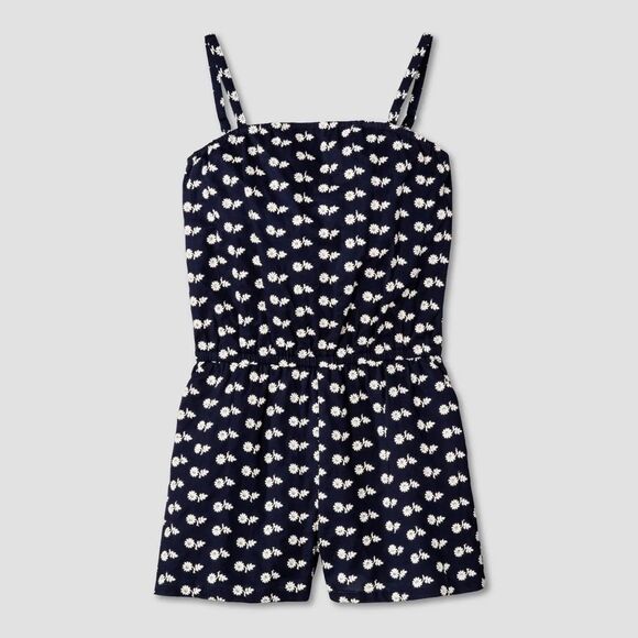 Victoria Beckham x Target Romper Embroidered Navy White Size Small Kids - Picture 1 of 7